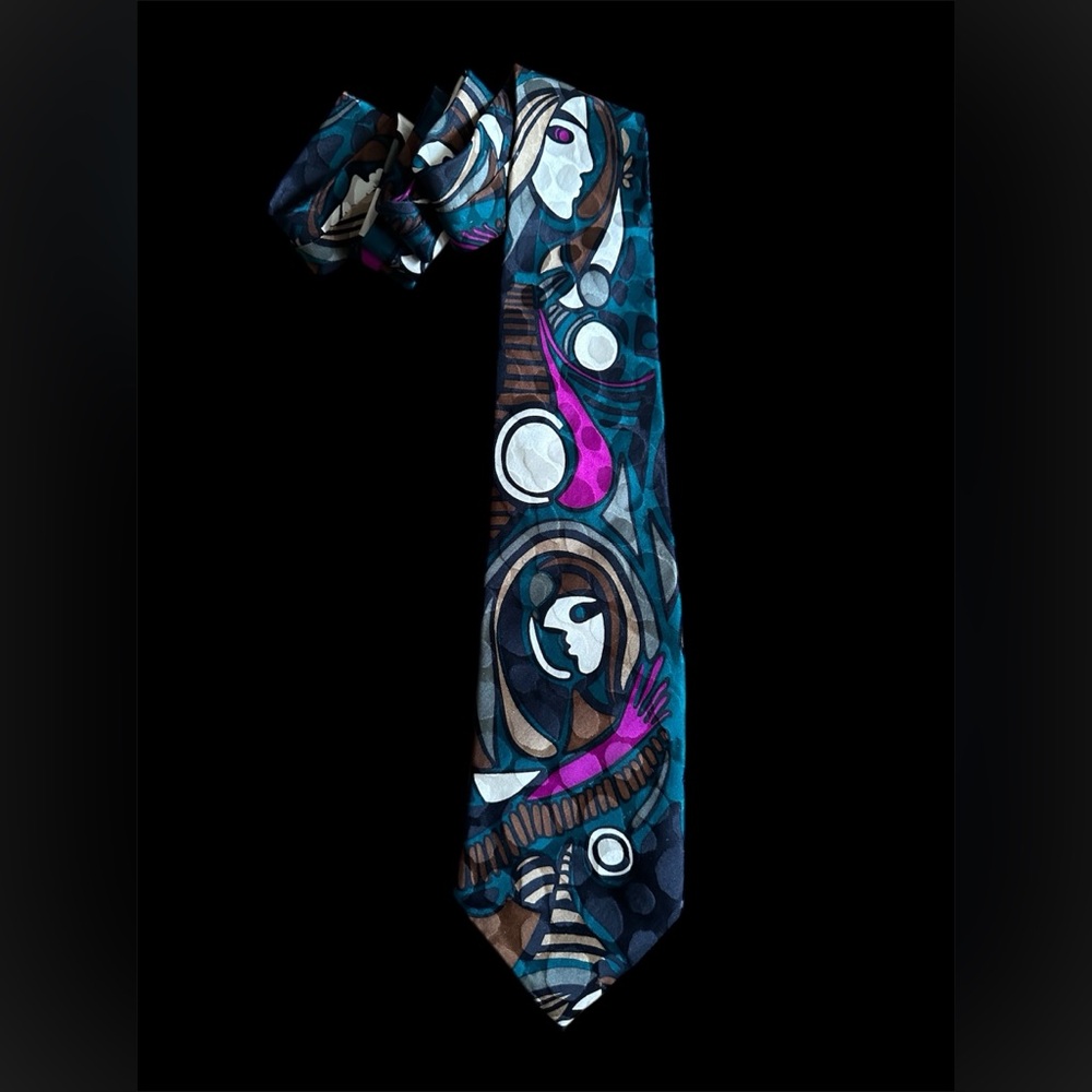 BACHRACH Picasso Themed Tie